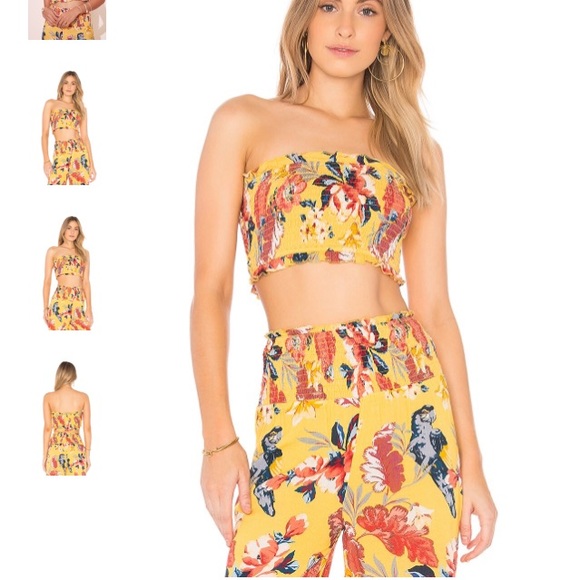 Tularosa Ava floral set — pants and tube top - Picture 2 of 8